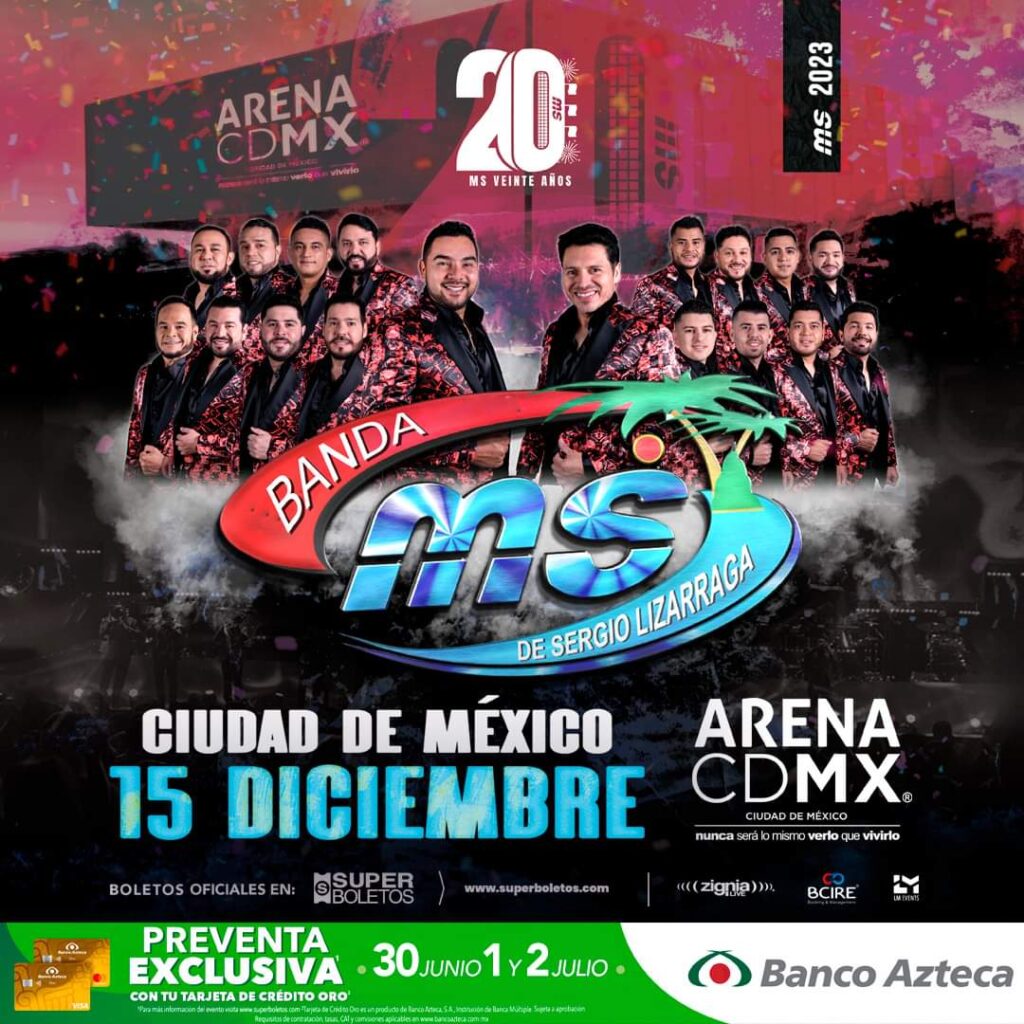 «La Banda MS llegará a la Ciudad de México con un espectáculo único en la Arena CDMX»