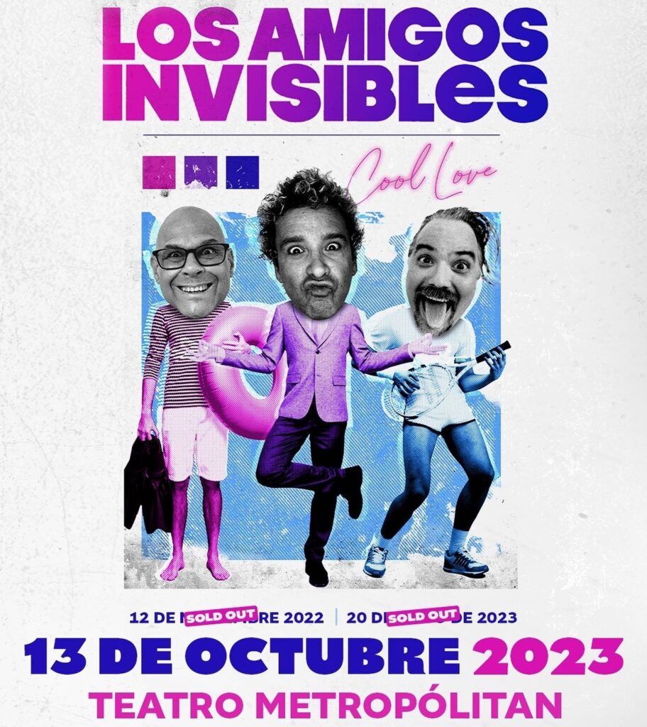 Los Amigos Invisibles Anuncian Show en el Teatro Metropólitan el 13 de Octubre